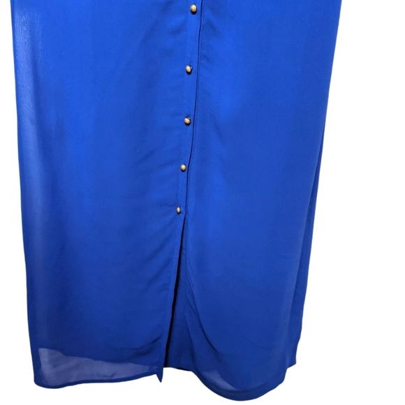 Anthropologie KONRAD + JOSEPH Cobalt Blue Maxi Dress 0 - Picture 5 of 10